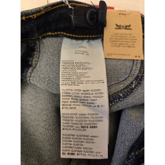 Levi's Flex Girls Pull On Jeggins Size 16 Regular NWT - Picture 6 of 6